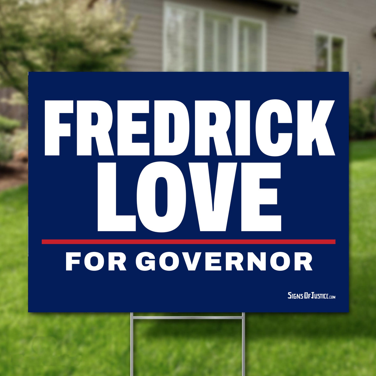 Fredrick Love 24"x18" yard sign