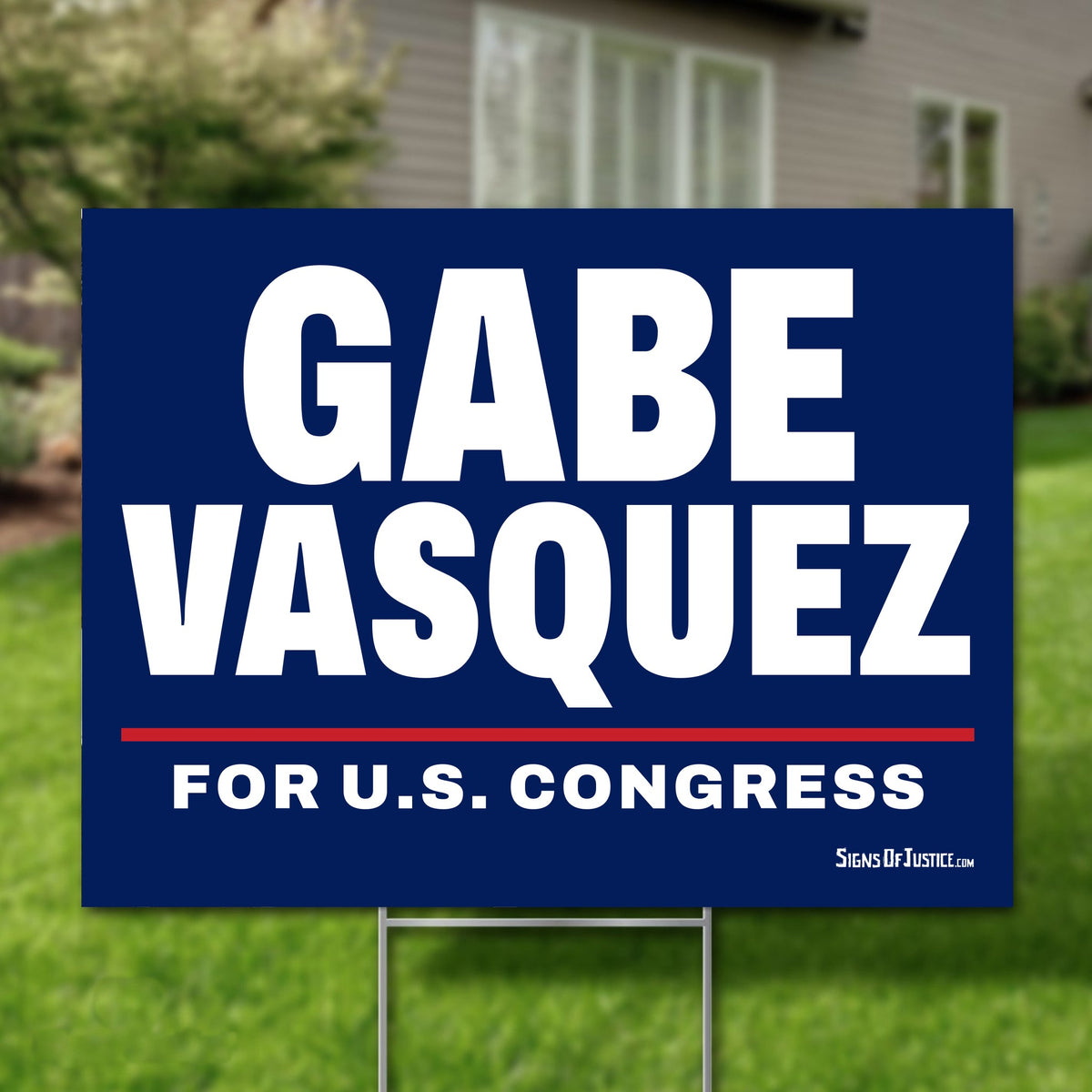 Gabe Vasquez 24"x18" yard sign