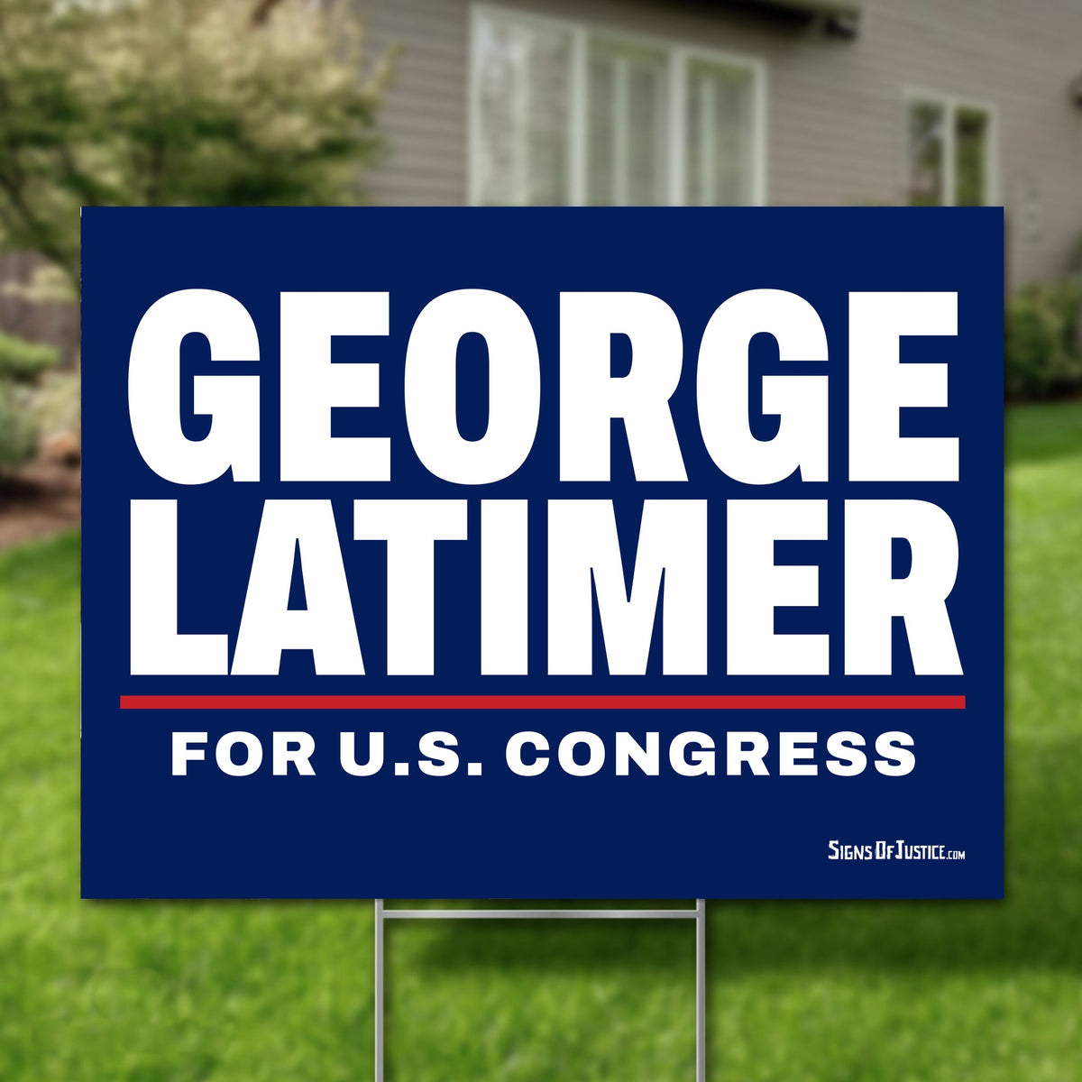George Latimer 24"x18" yard sign