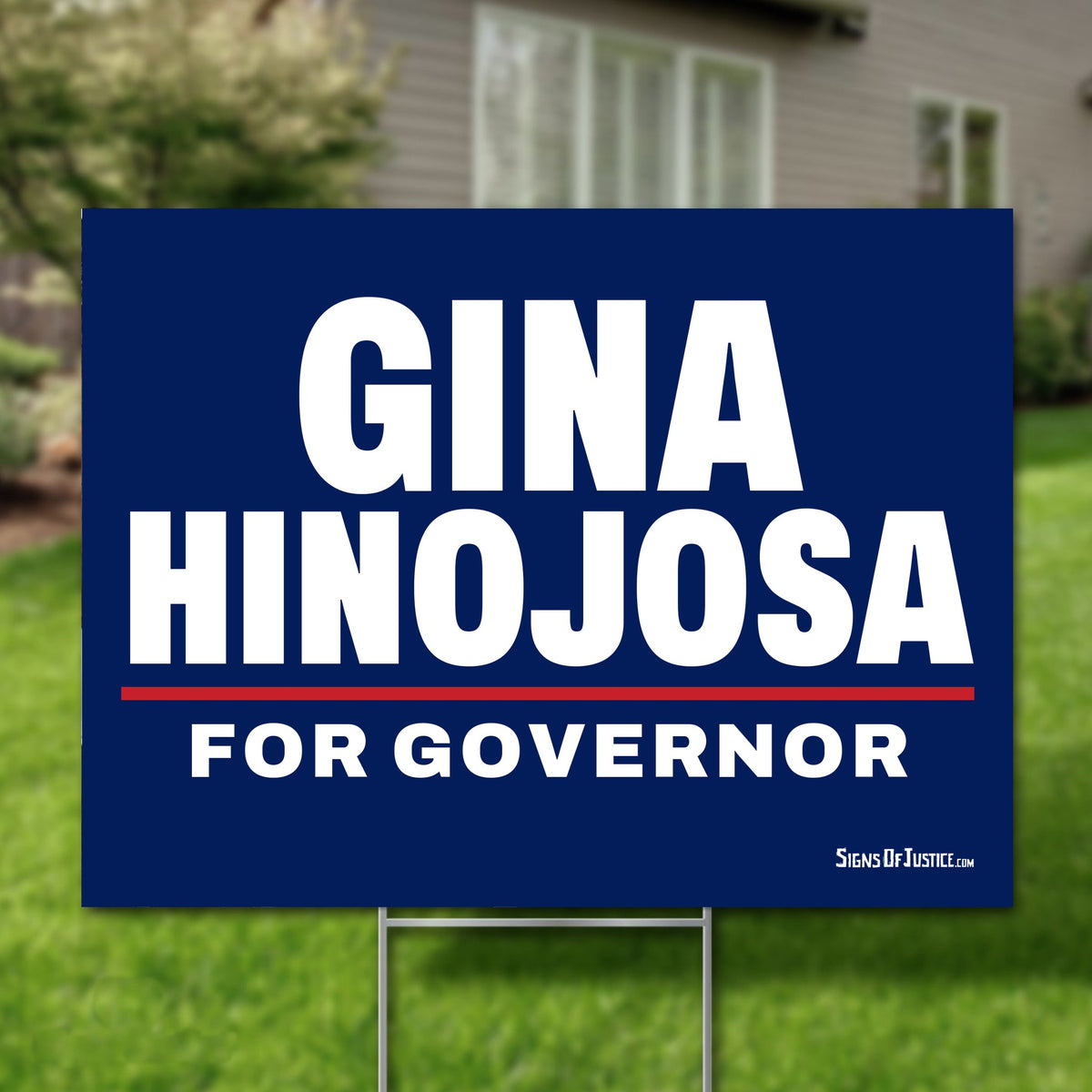 Gina Hinojosa 24"x18" yard sign