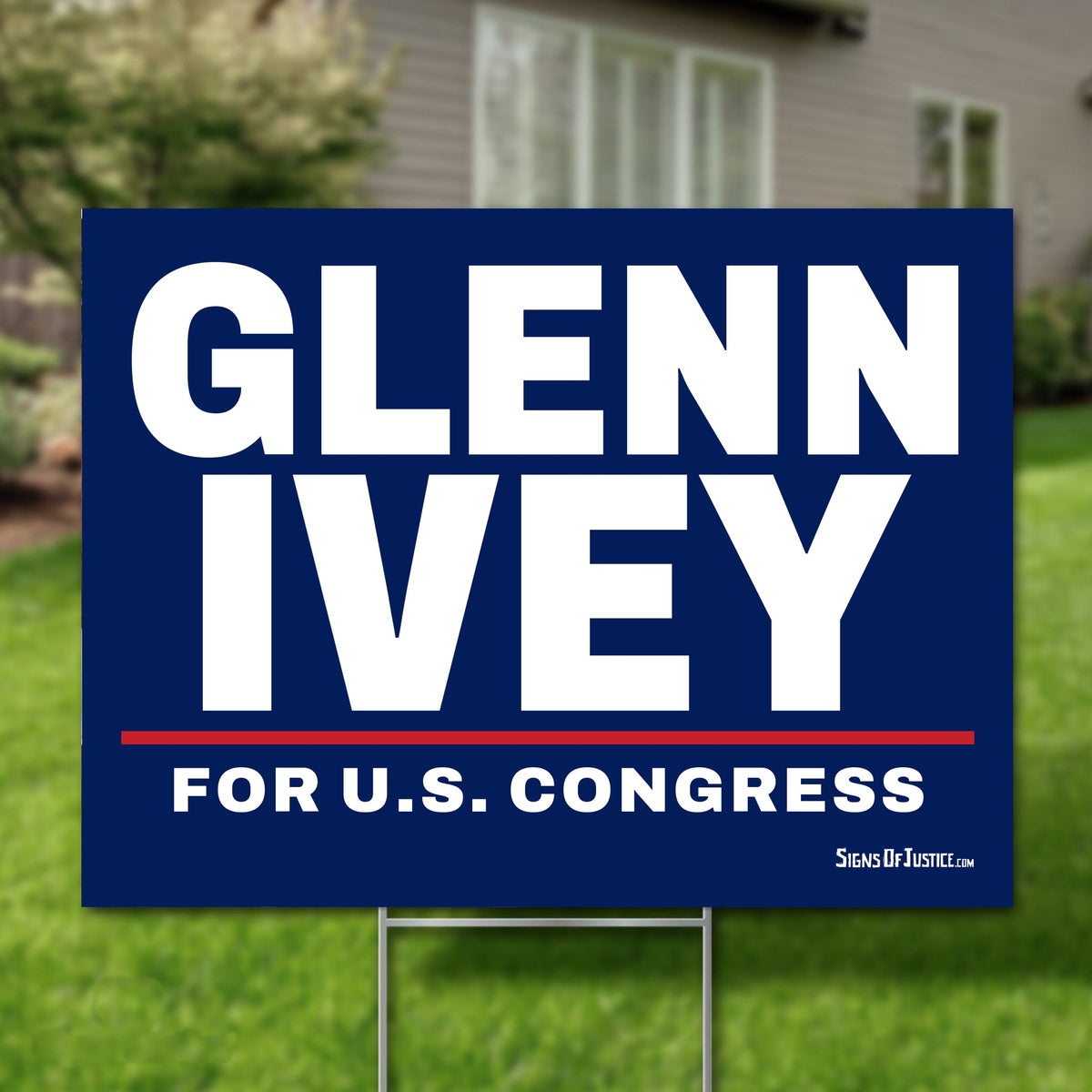 Glenn Ivey 24"x18" yard sign