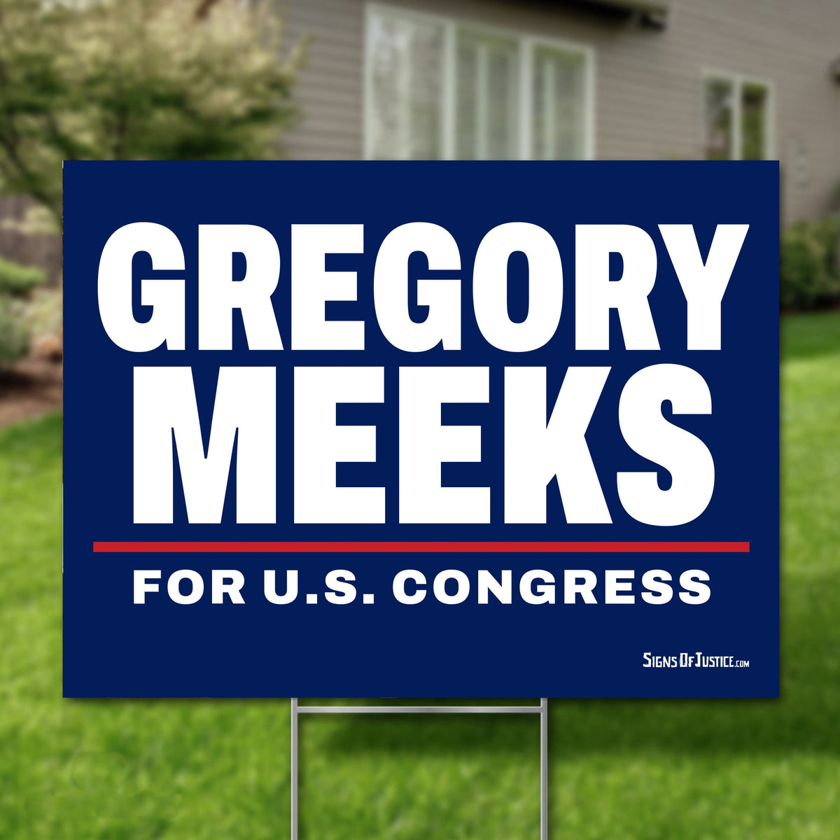 Gregory Meeks 24"x18" yard sign