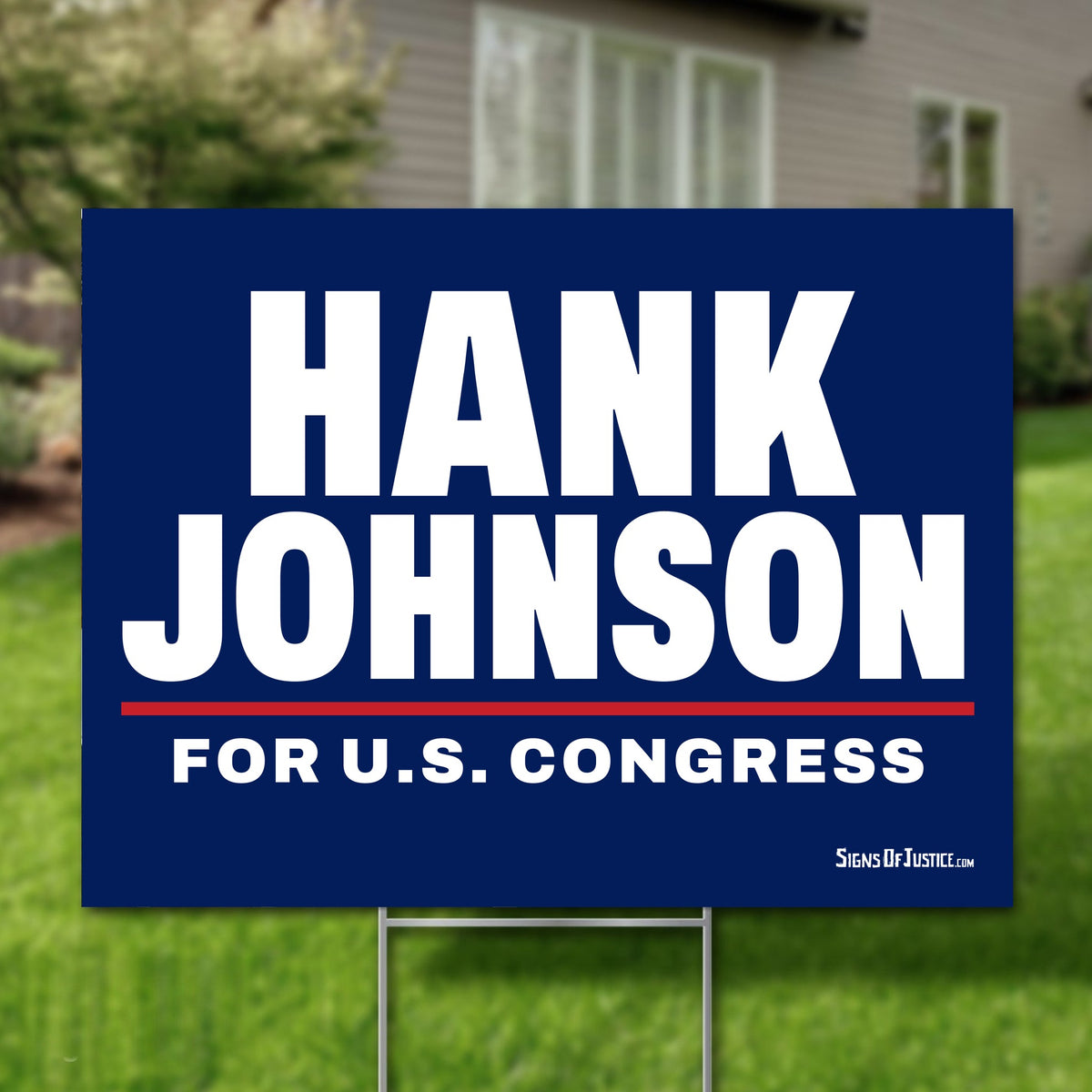 Hank Johnson 24"x18" yard sign