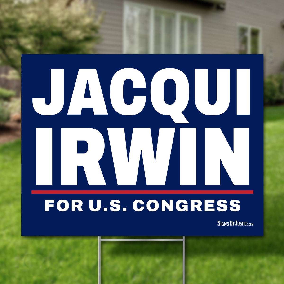 Jacqui Irwin 24"x18" yard sign