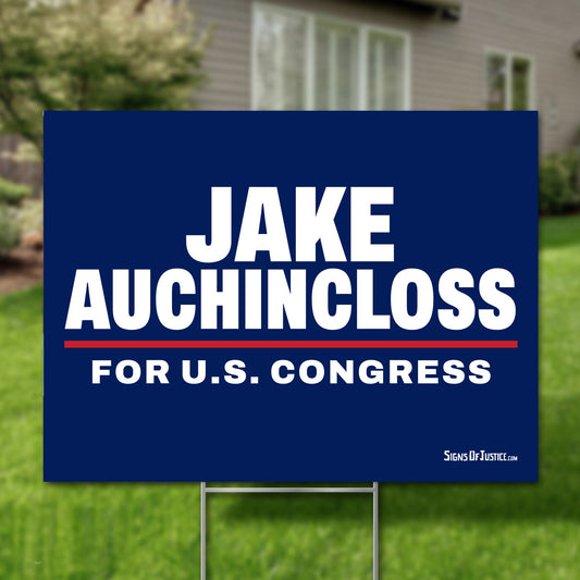 Jake Auchincloss 16"x12" yard sign