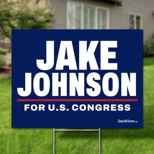 Jake Johnson 24"x18" yard sign