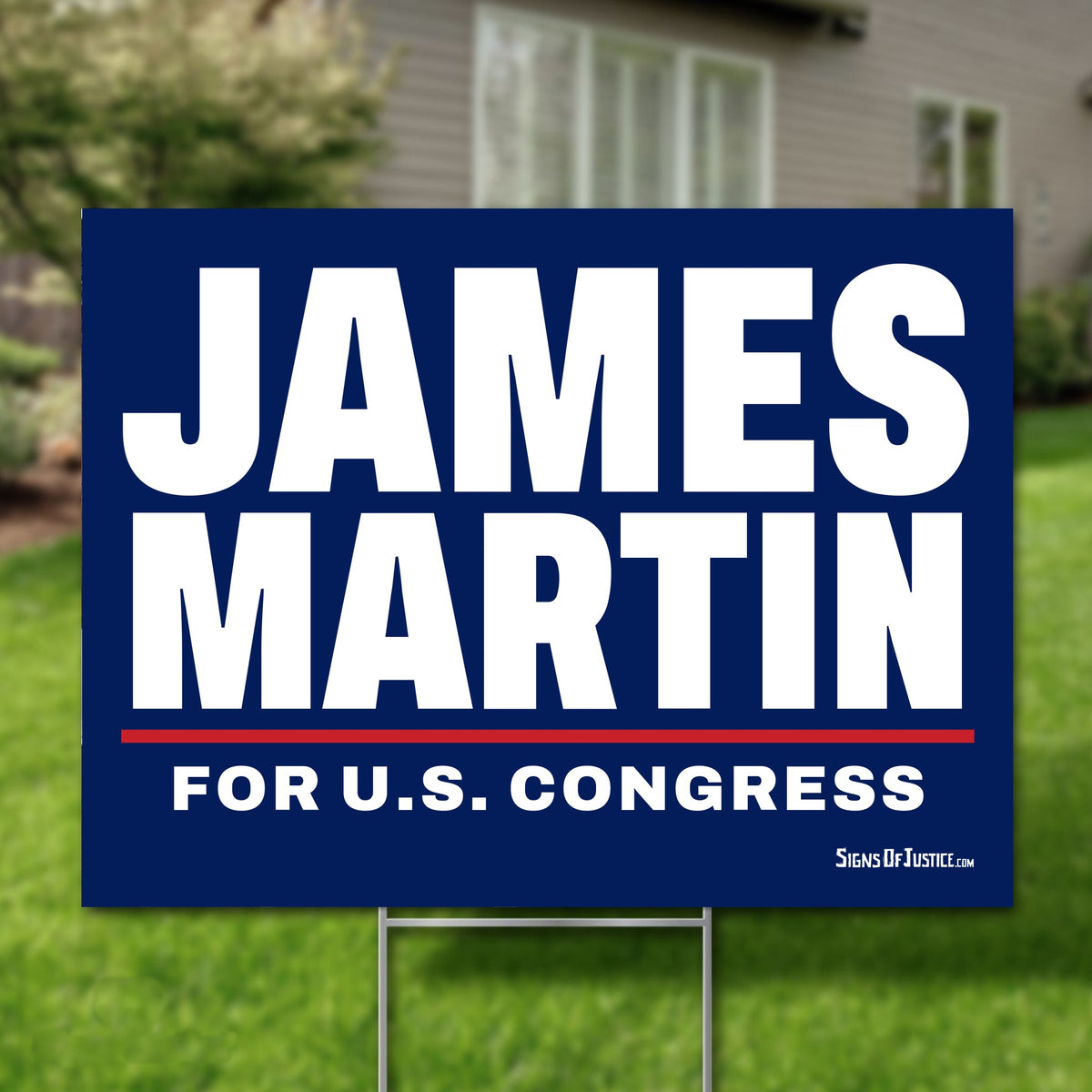 James Martin 16"x12" yard sign