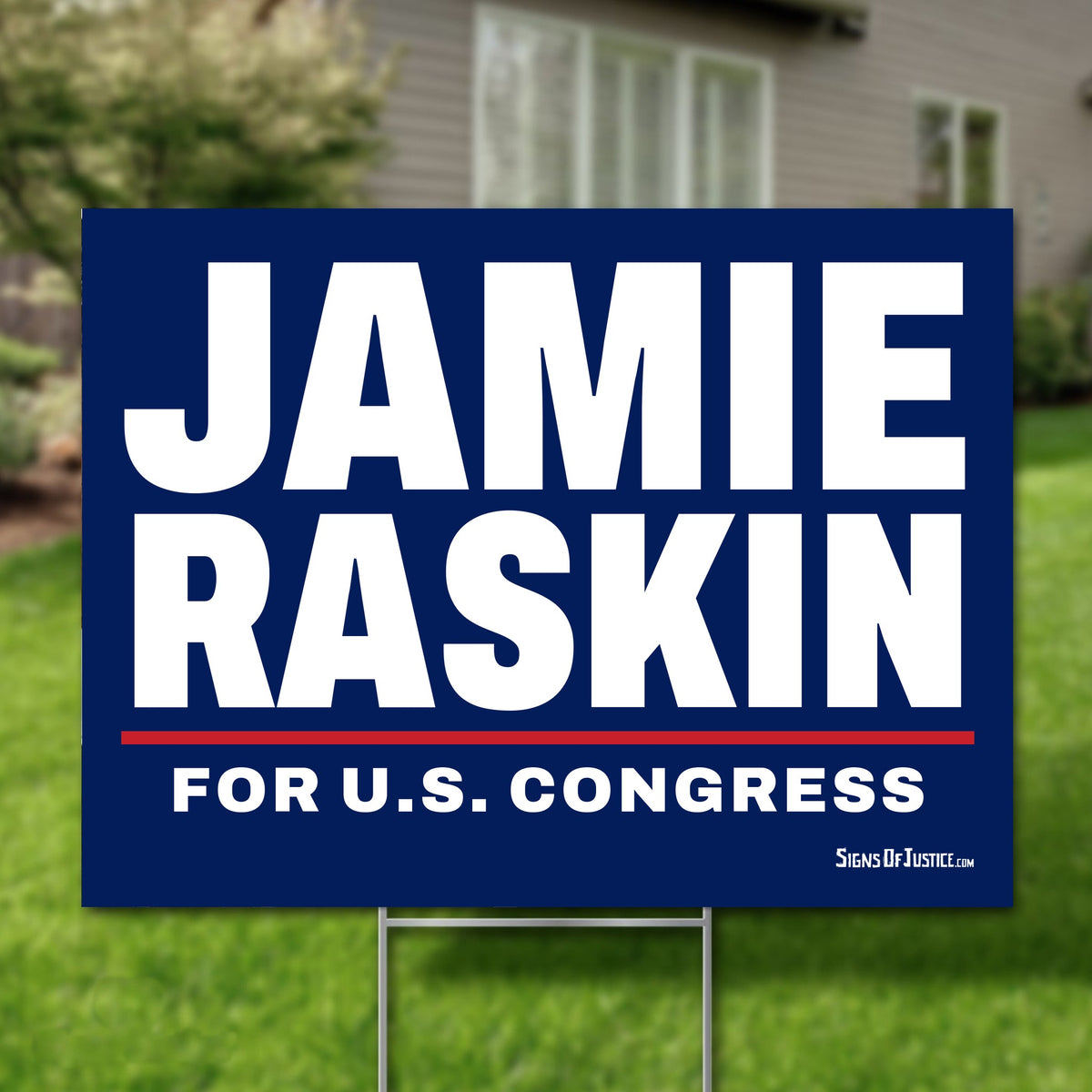 Jamie Raskin 24"x18" yard sign