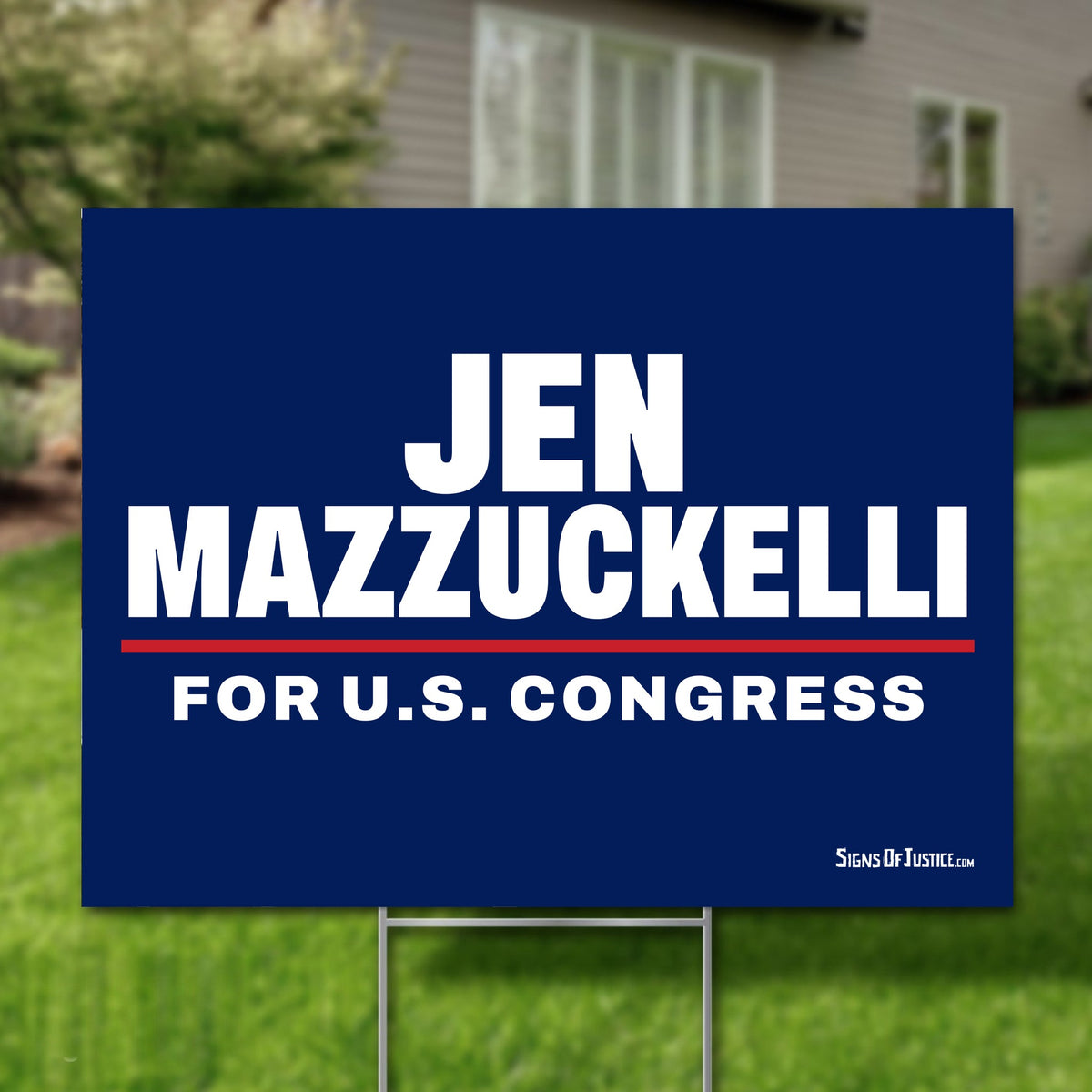 Jen Mazzuckelli 24"x18" yard sign