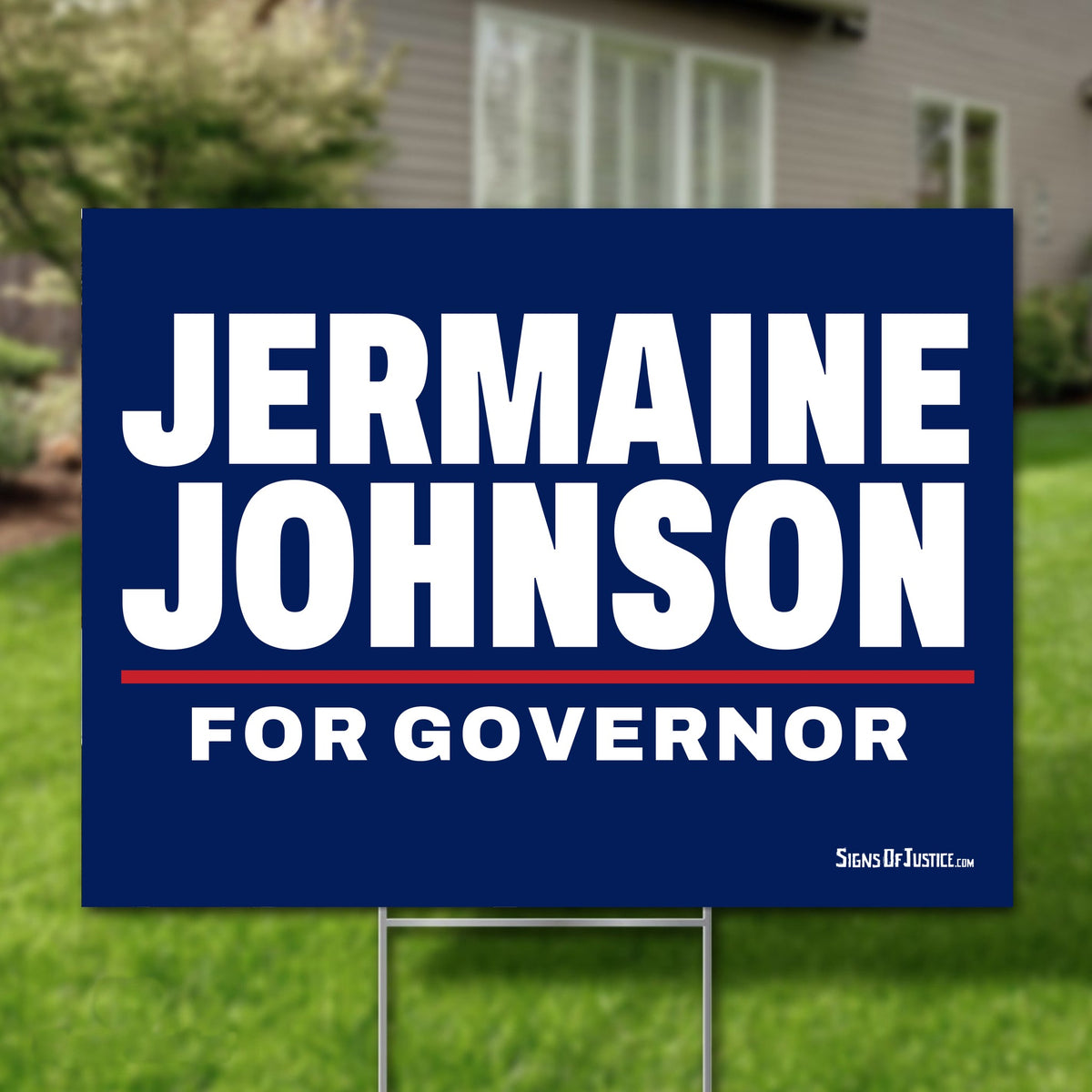 Jermaine Johnson 24"x18" yard sign