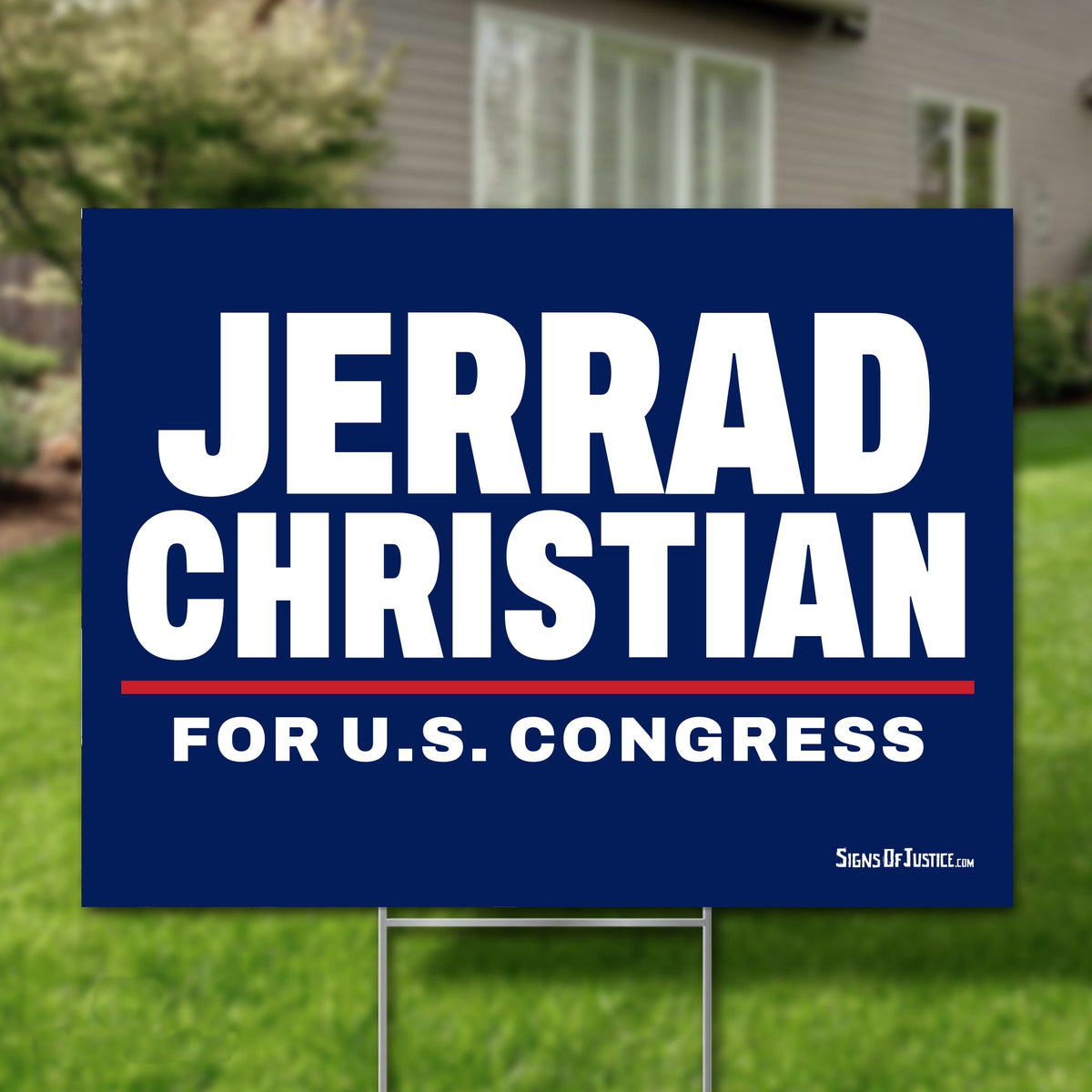Jerrad Christian 24"x18" yard sign