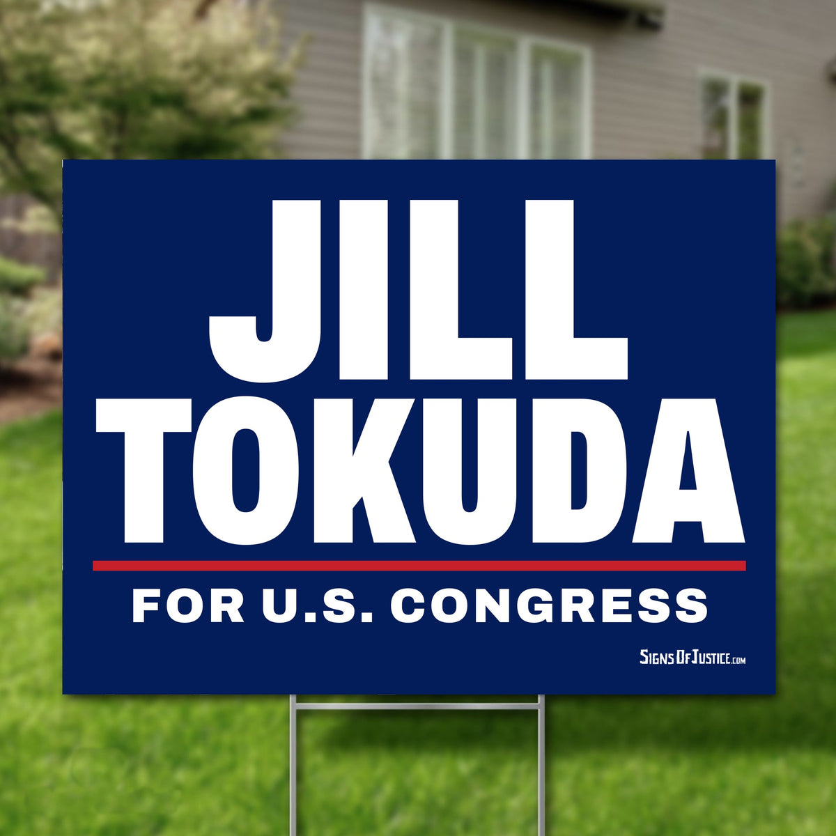 Jill Tokuda 24"x18" yard sign