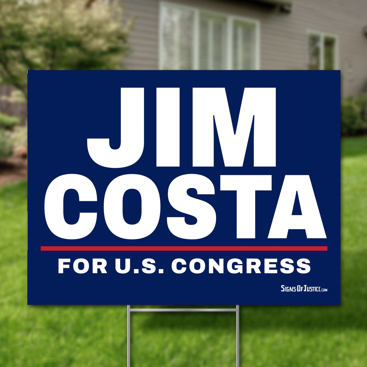 Jim Costa 24"x18" yard sign