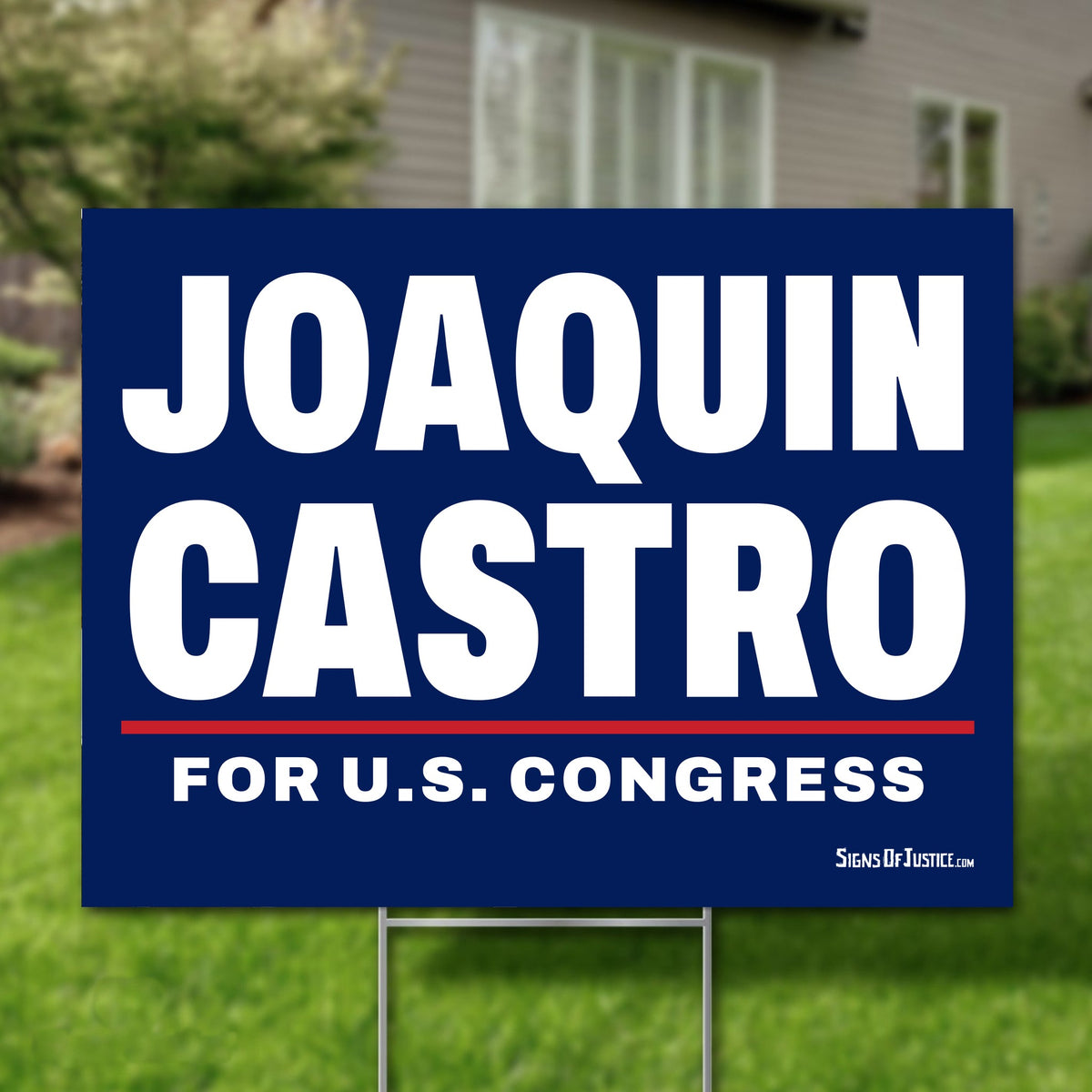 Joaquin Castro 24"x18" yard sign