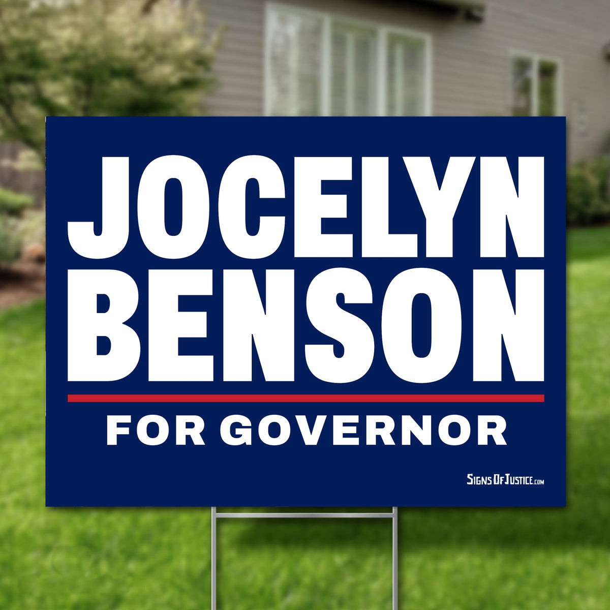 Jocelyn Benson 24"x18" yard sign