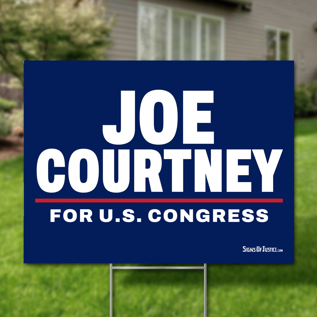 Joe Courtney 16"x12" yard sign