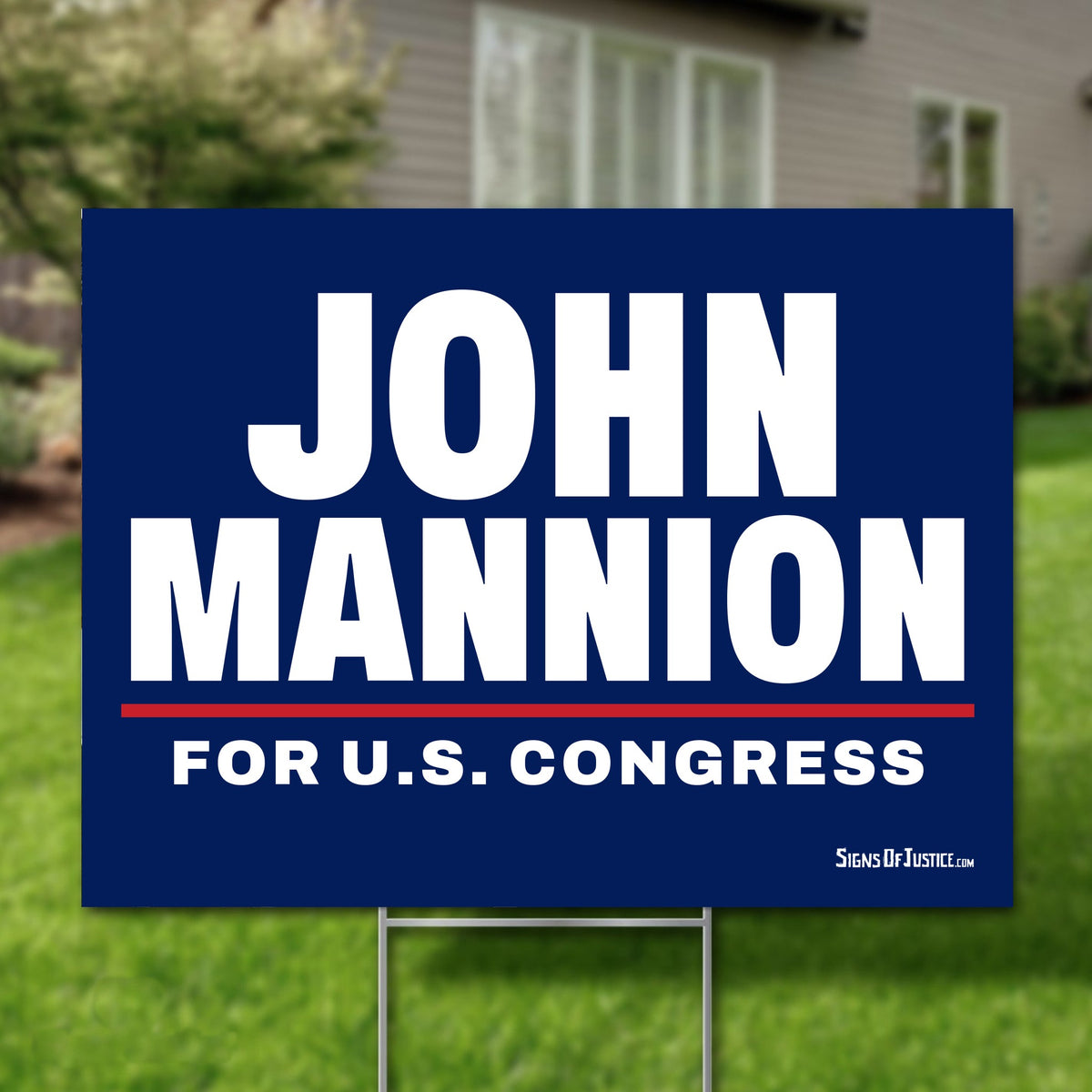 John Mannion 24"x18" yard sign