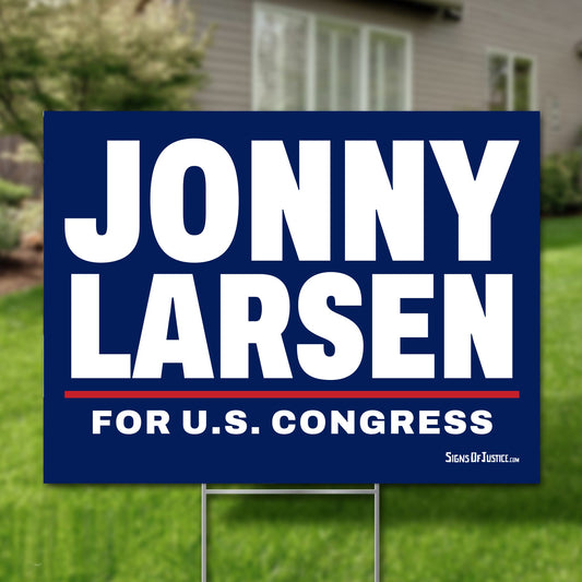 Jonny Larsen 24"x18" yard sign