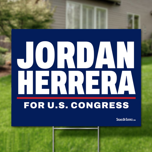 Jordan Herrera 24"x18" yard sign