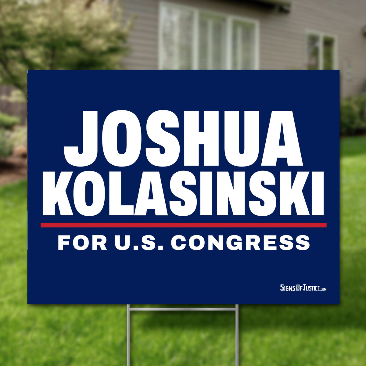Joshua Kolasinski 24"x18" yard sign