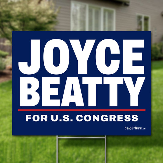 Joyce Beatty 24"x18" yard sign