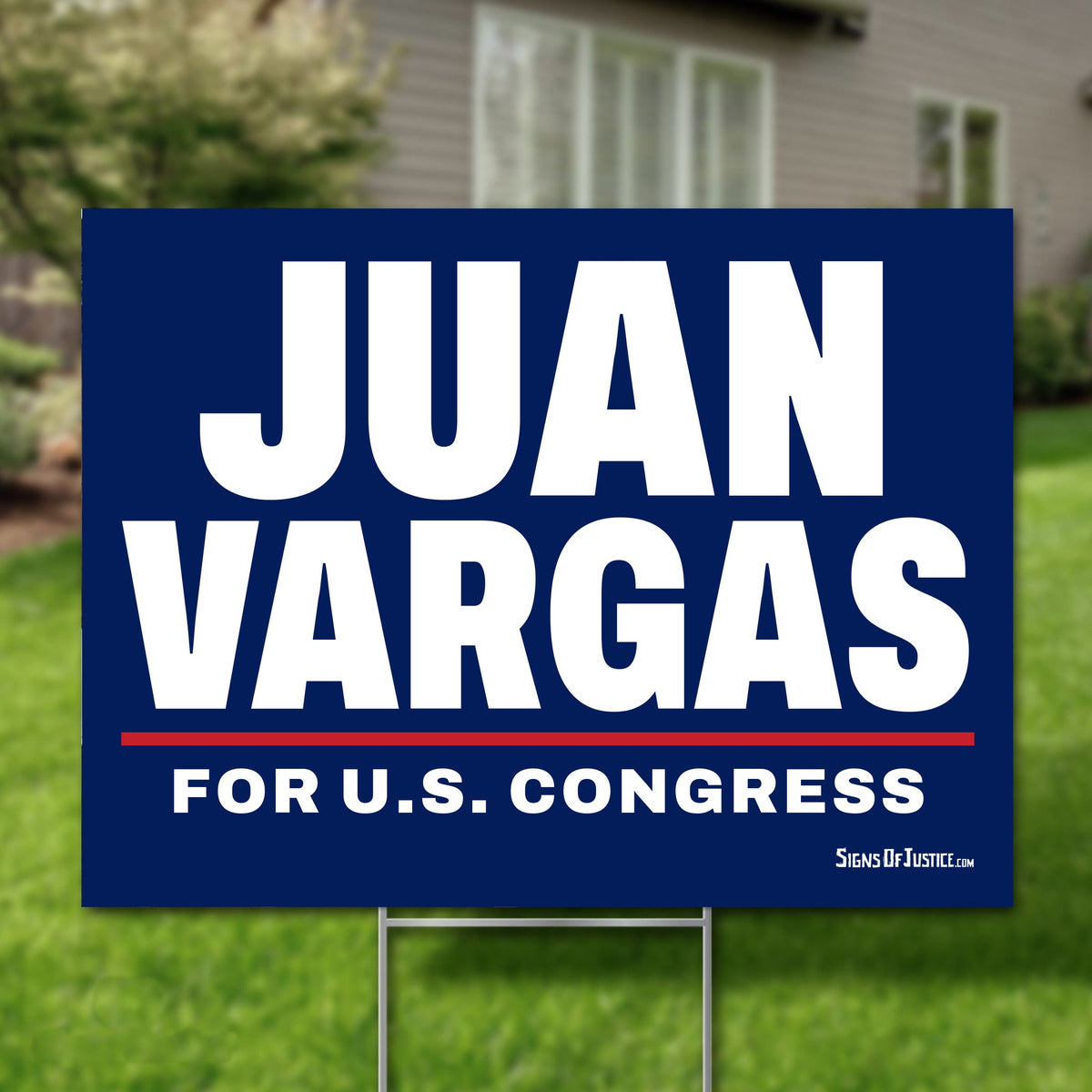 Juan Vargas 24"x18" yard sign