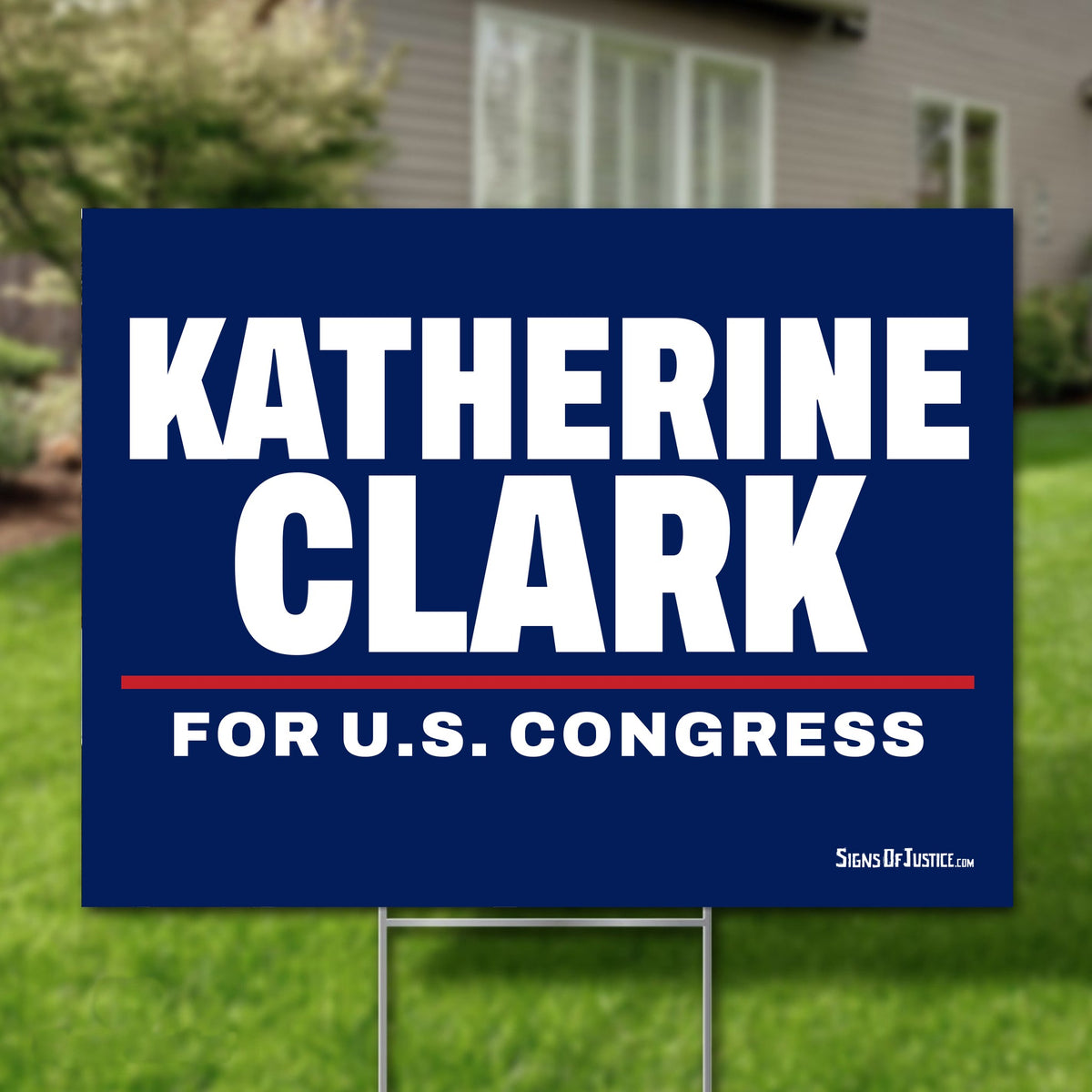 Katherine Clark 16"x12" yard sign