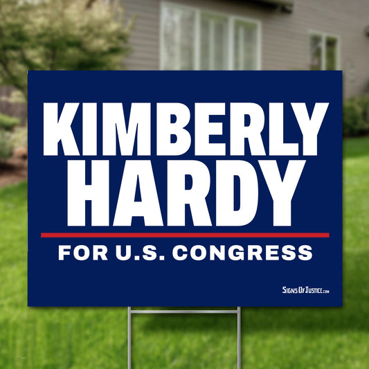 Kimberly Hardy 24"x18" yard sign