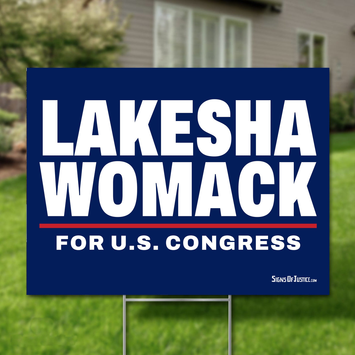 LaKesha Womack 24"x18" yard sign