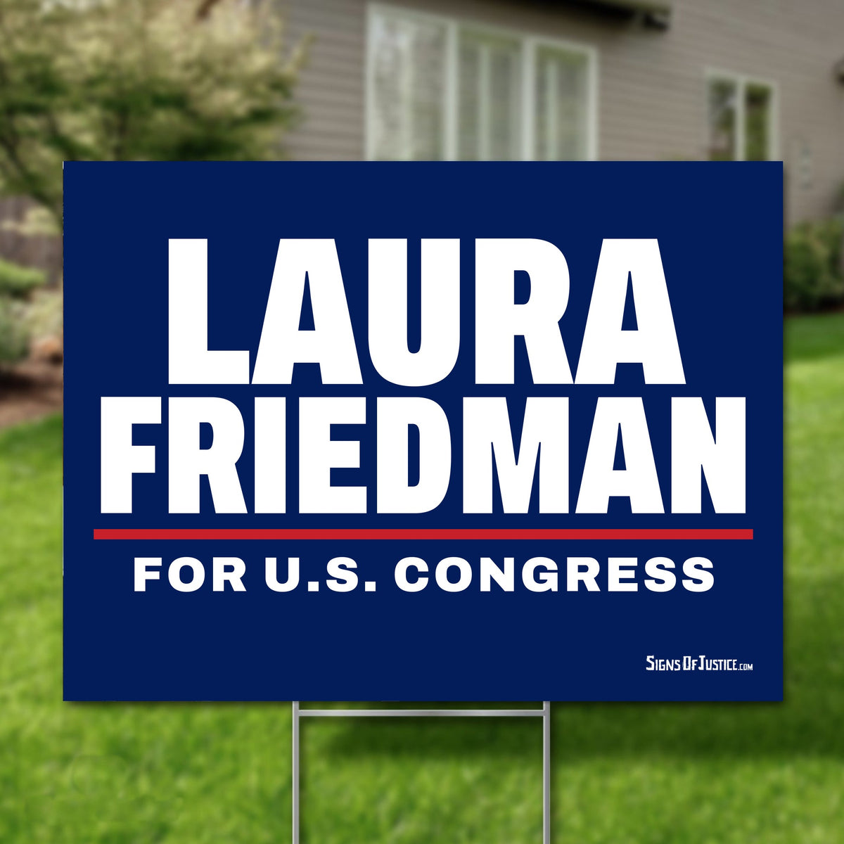 Laura Friedman 24"x18" yard sign