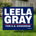 Leela Gray 16"x12" yard sign