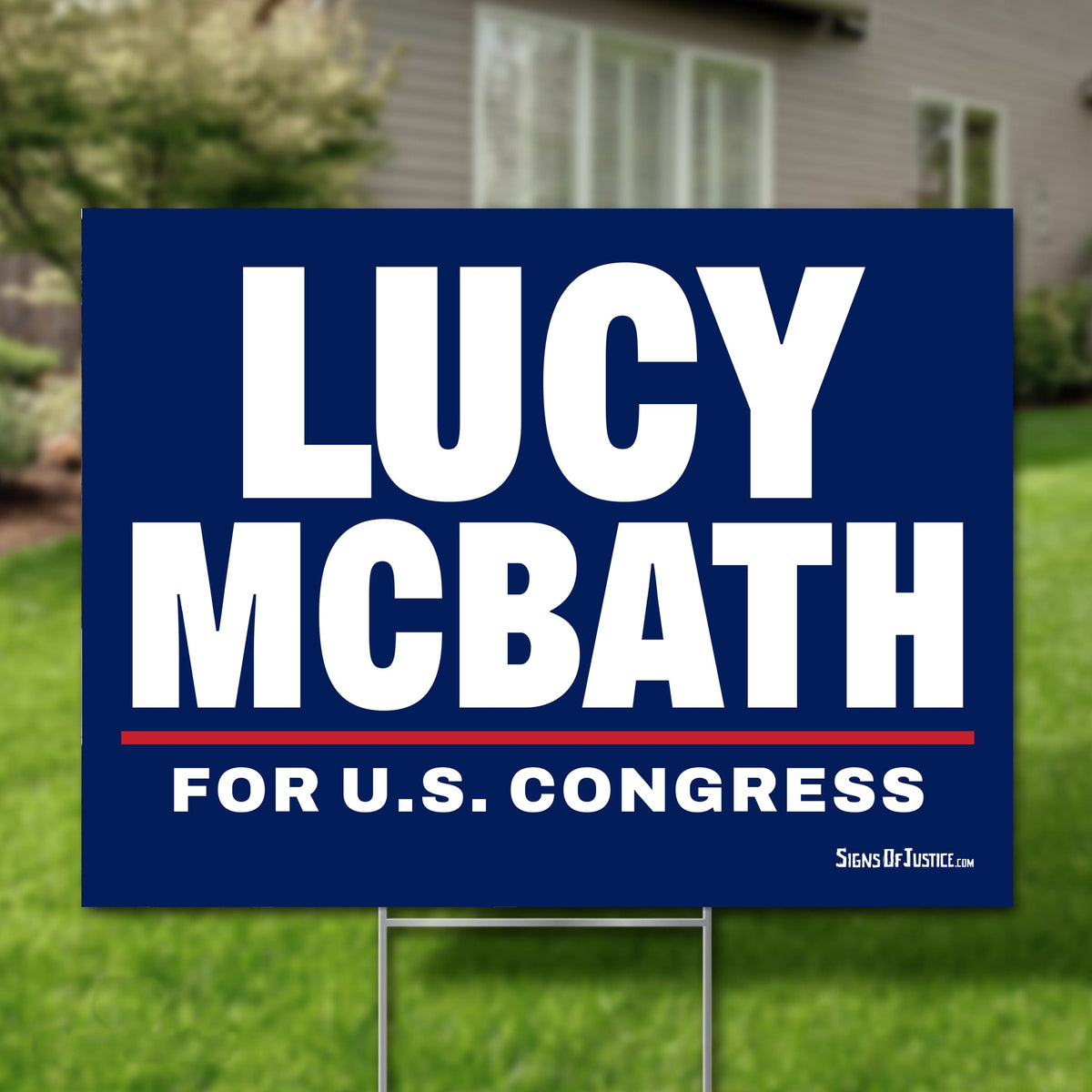 Lucy McBath 24"x18" yard sign