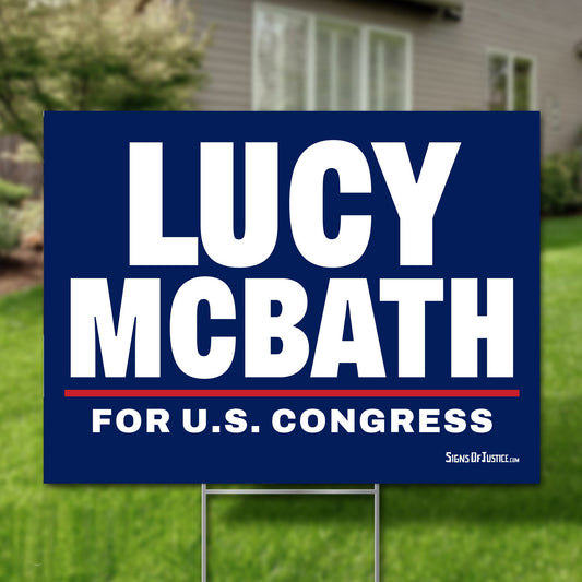 Lucy McBath 24"x18" yard sign