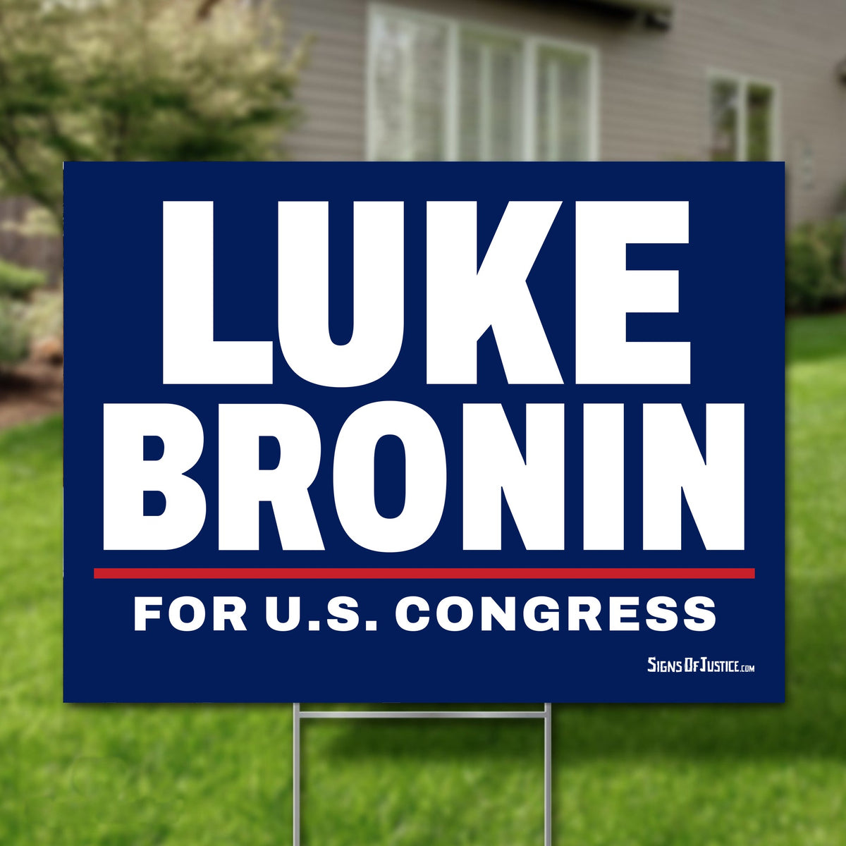 Luke Bronin 16"x12" yard sign