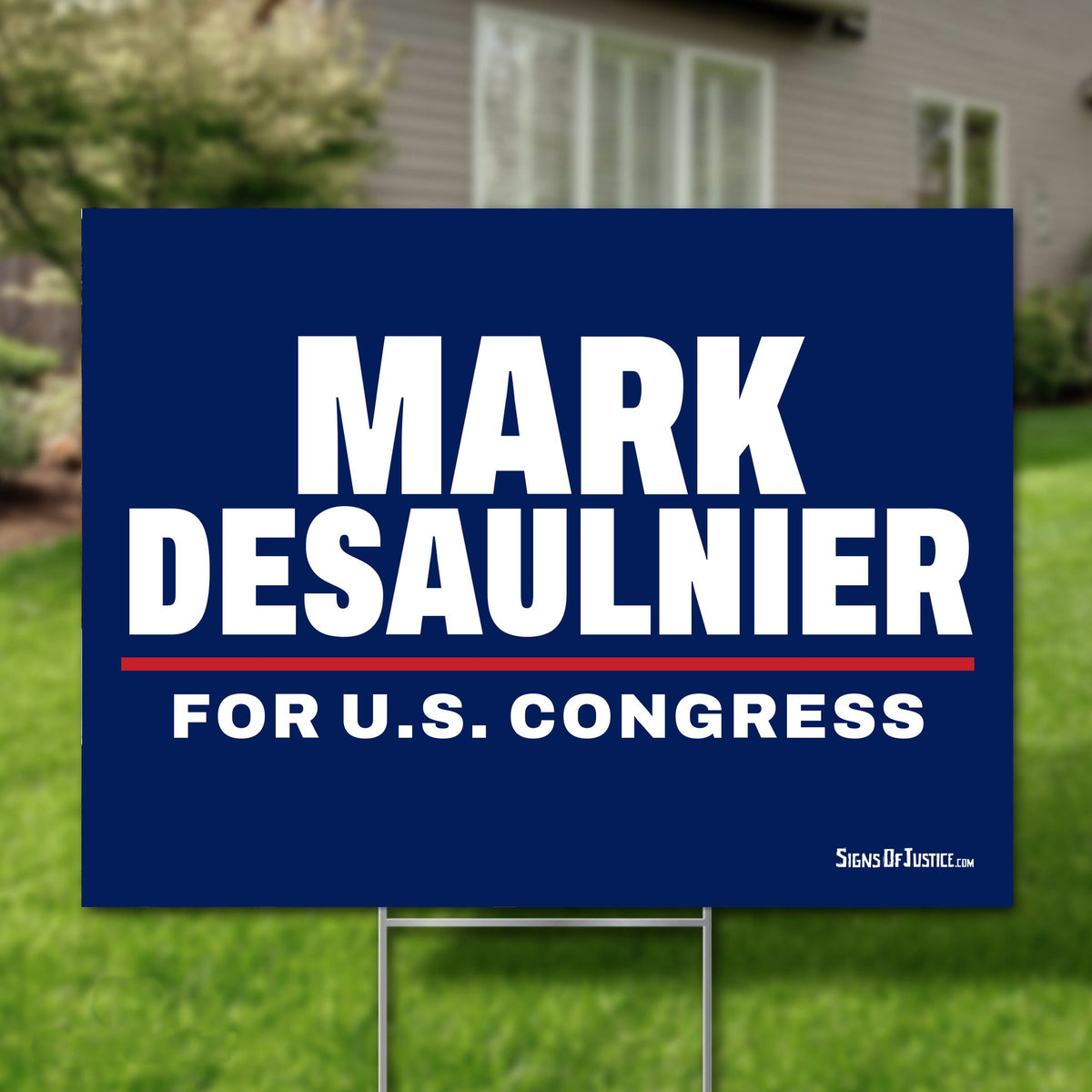 Mark DeSaulnier 24"x18" yard sign