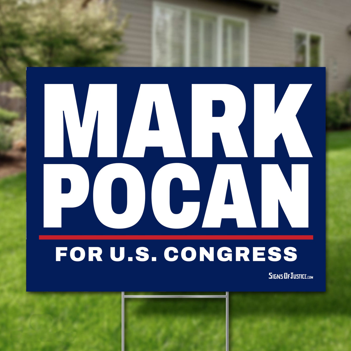 Mark Pocan 24"x18" yard sign