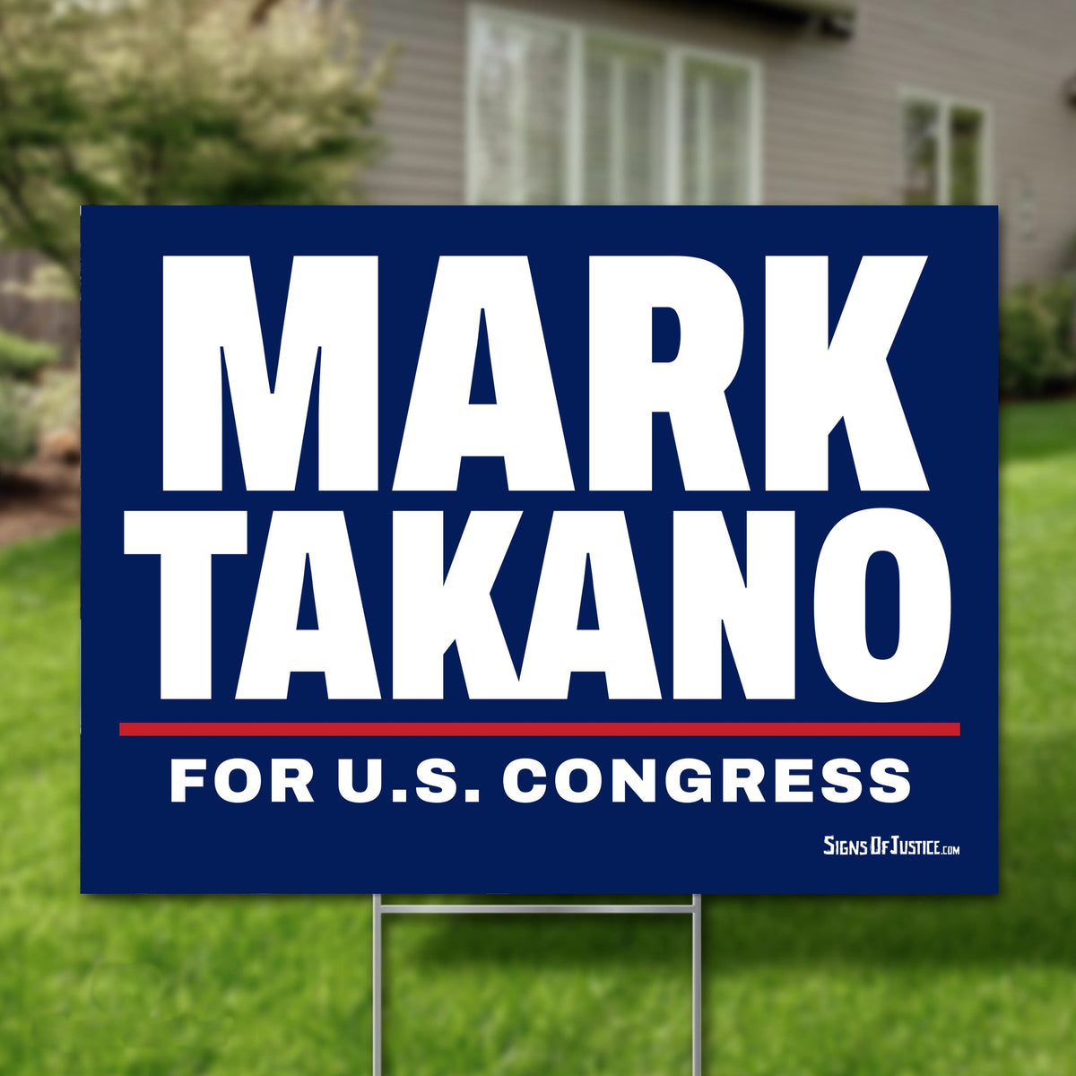 Mark Takano 24"x18" yard sign