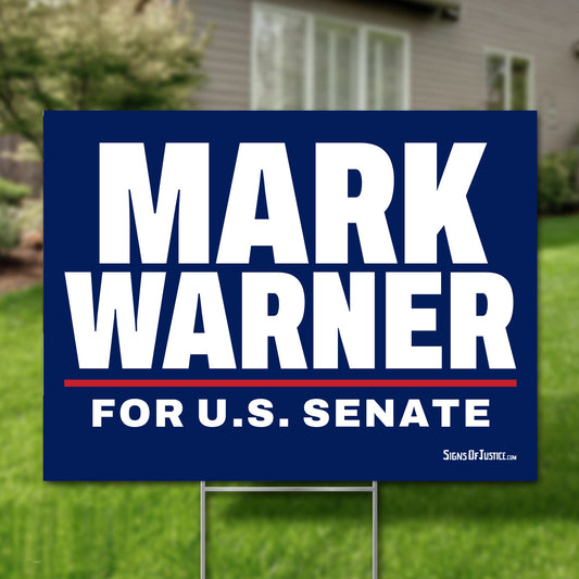 Mark Warner 24"x18" yard sign