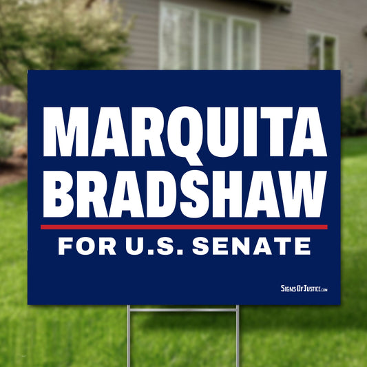 Marquita Bradshaw 24"x18" yard sign