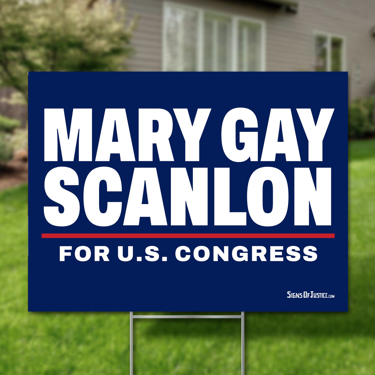 Mary Gay Scanlon 24"x18" yard sign