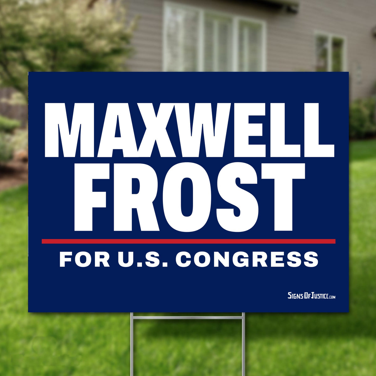Maxwell Frost 24"x18" yard sign