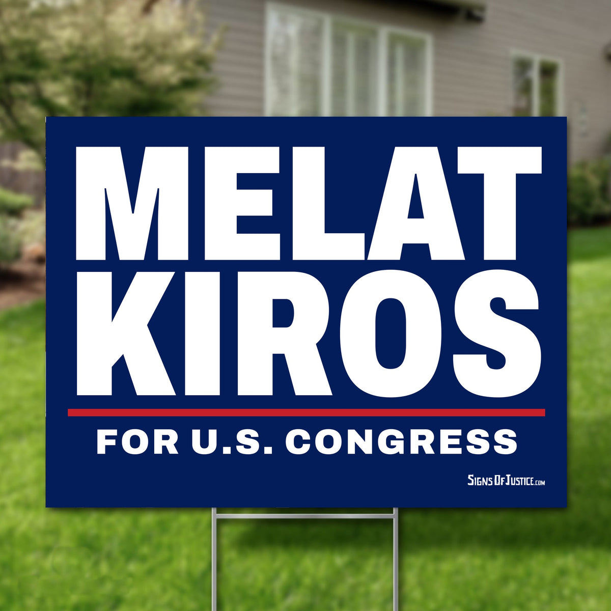 Melat Kiros 24"x18" yard sign