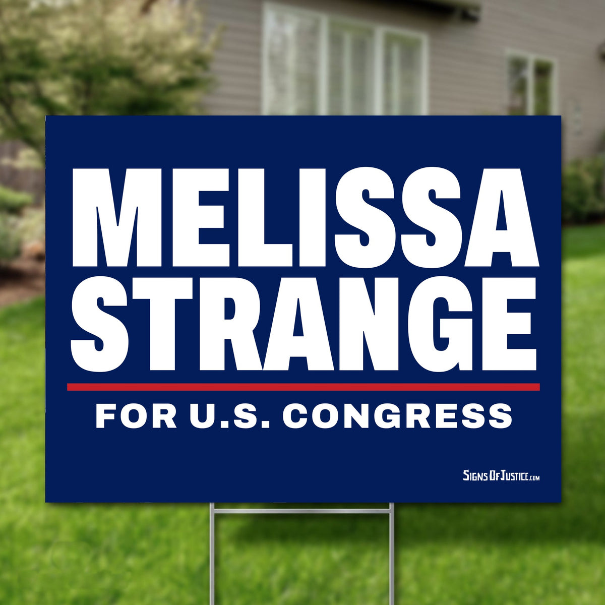 Melissa Strange 24"x18" yard sign