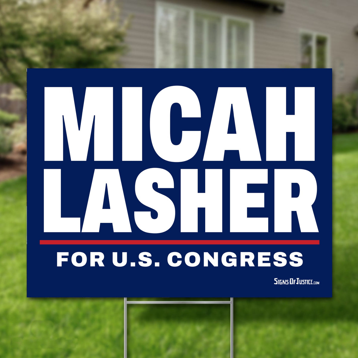 Micah Lasher 24"x18" yard sign