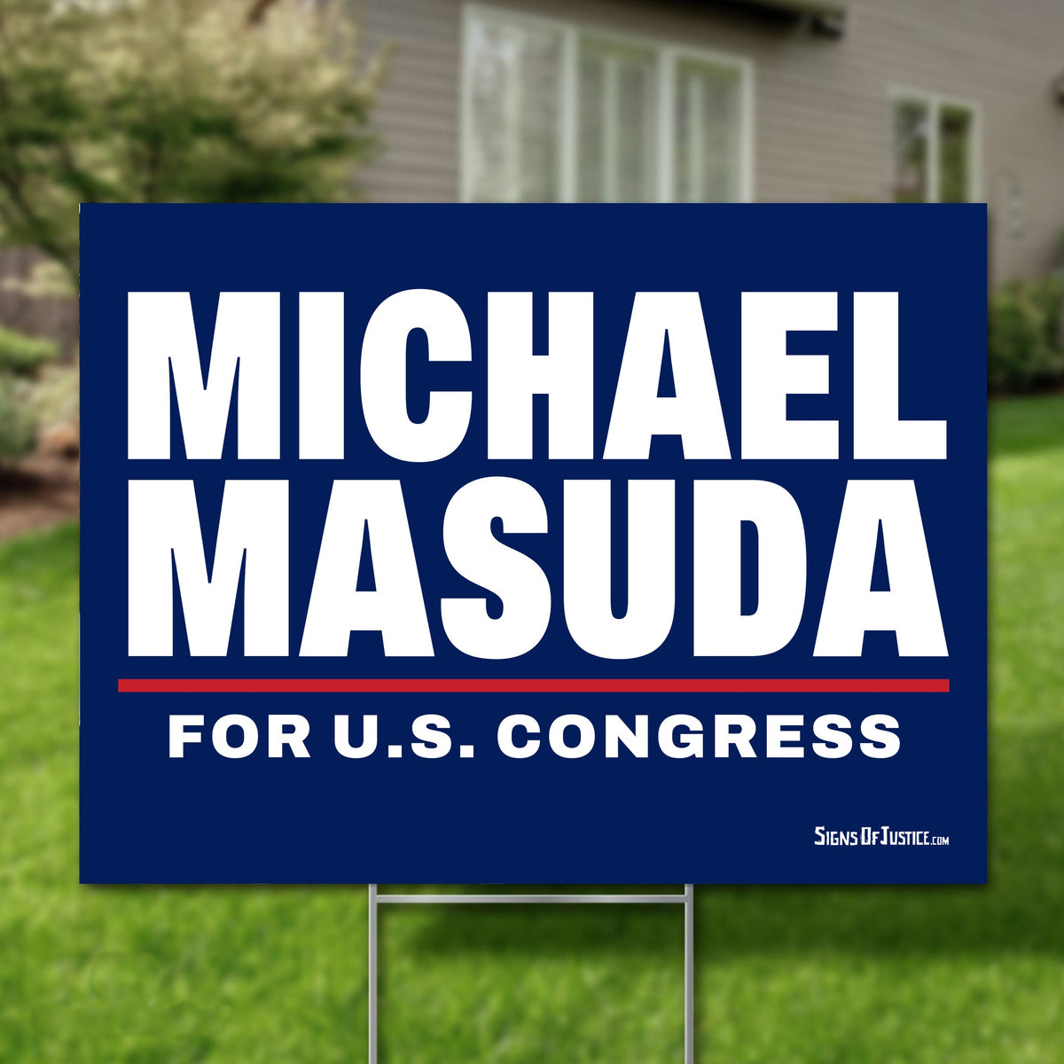 Michael Masuda 24"x18" yard sign