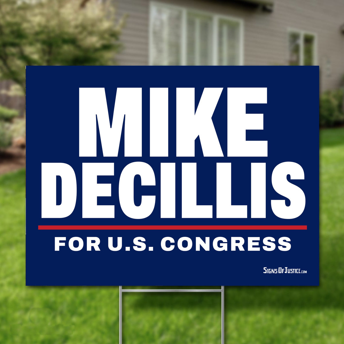 Mike DeCillis 24"x18" yard sign