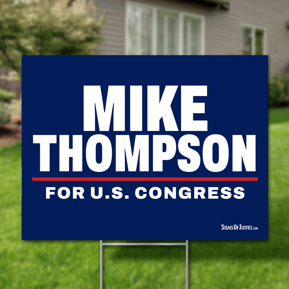 Mike Thompson 24"x18" yard sign