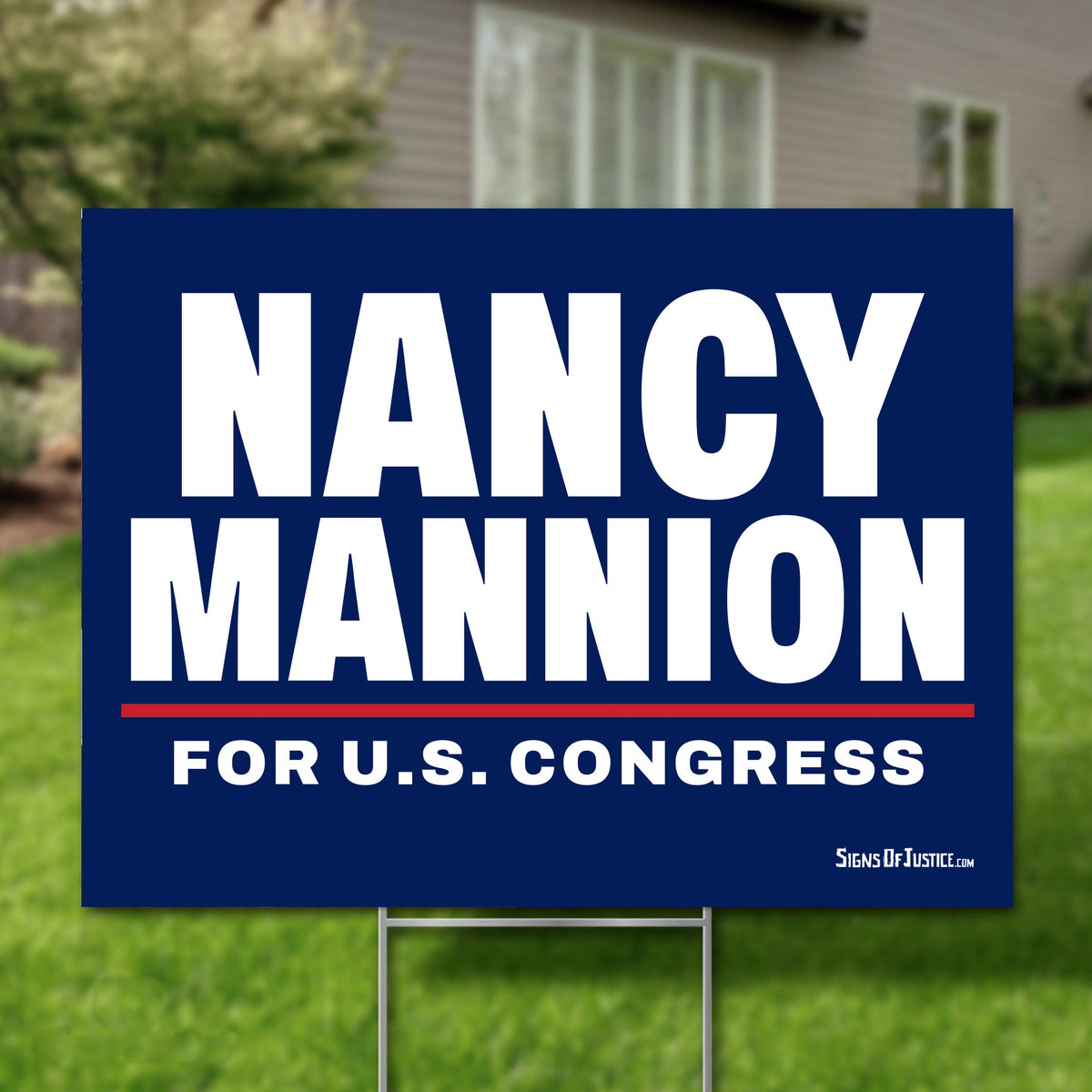Nancy Mannion 24"x18" yard sign