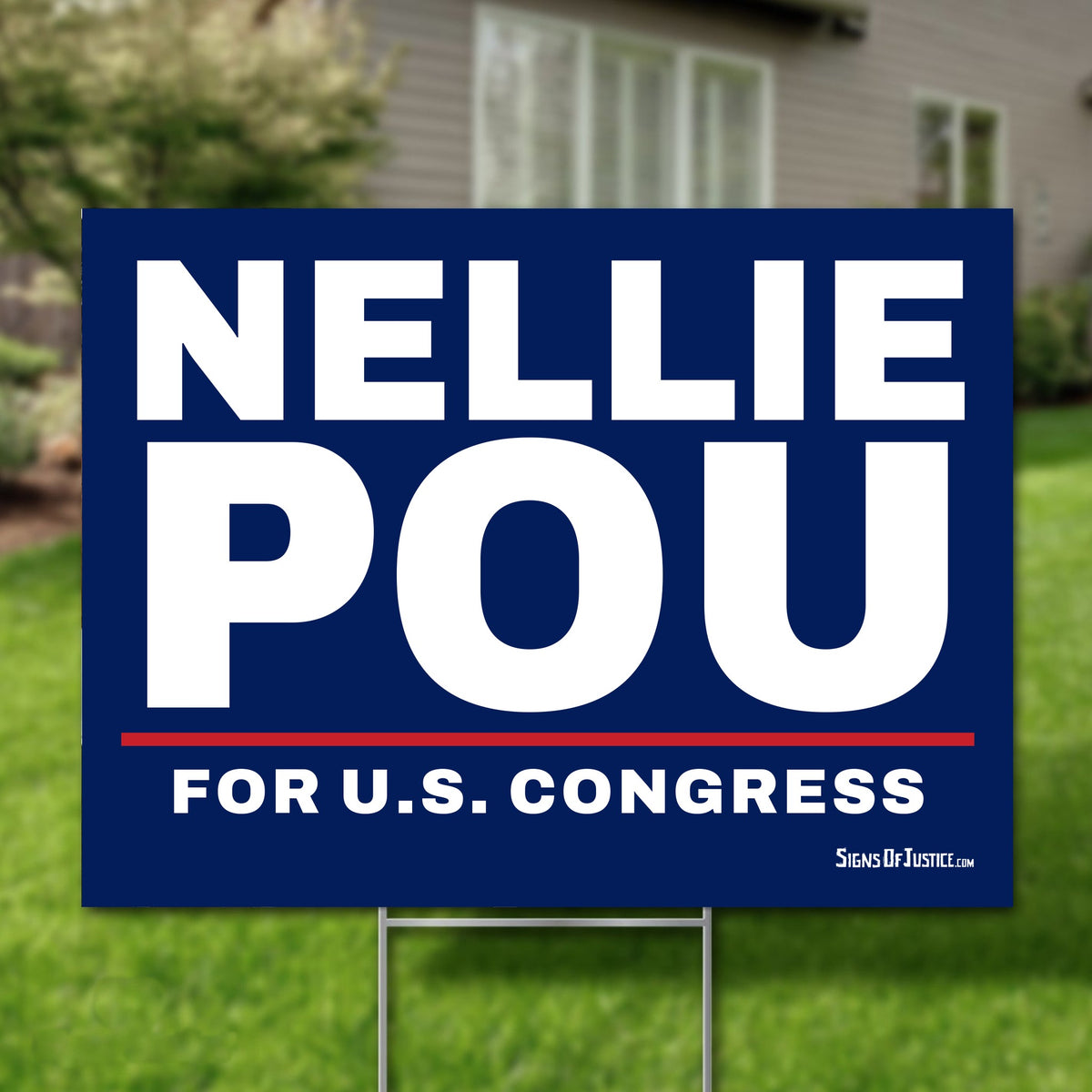 Nellie Pou 24"x18" yard sign