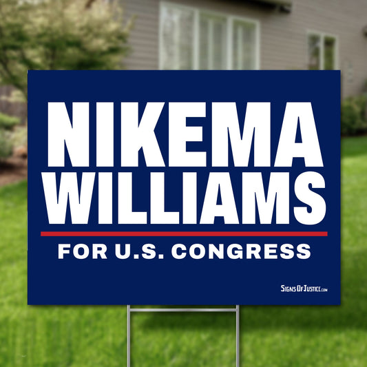 Nikema Williams 24"x18" yard sign